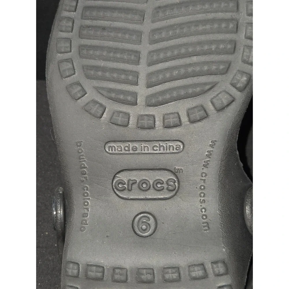 Crocs Kids Sloane Embellished Sandal Black Mary Jane Comfortable Shoes Size‎ 6